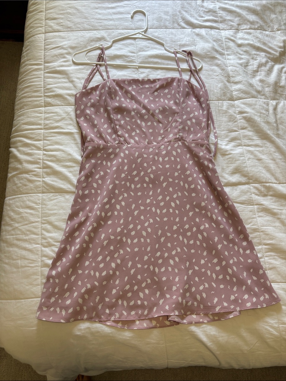 Women’s Pink Spotted Slip Dress
